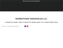 Tablet Screenshot of morristowntkd.com